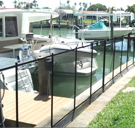 Pool Fence on Seawall